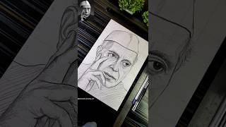 Pandit Jawaharlal Nehru Drawing Outline ✍️❤️‍🩹🇮🇳 shorts jawaharlalnehru drawing sketch [upl. by Budde]