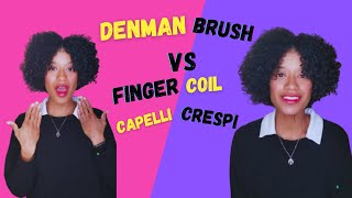 Capelli ricci senza crespo Denman brush o Finger coil [upl. by Atival]