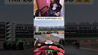 CHE TRIPLO SORPASSO 😱 f1 f124 formula1 [upl. by Ariuqahs]