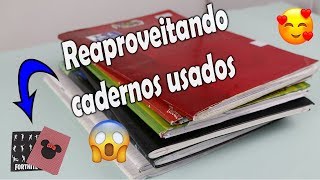 Reaproveite 📚CADERNOS USADOS  Faça CADERNOS DIFERENTES E LINDOS  Minnie Fortnite [upl. by Ben323]