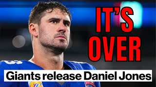 New York Giants RELEASE Daniel Jones Days After BENCHING Him [upl. by Furnary]