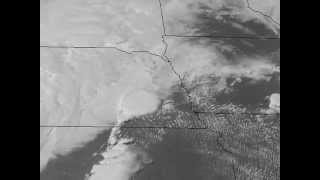 1Minute Satellite Data Loop of May 11 2014 Tornadic Supercell [upl. by Ebehp]