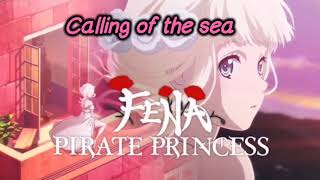 Fena Pirate Princess Op full Lyrics Umi to Shinju by JUNNA [upl. by Harragan]