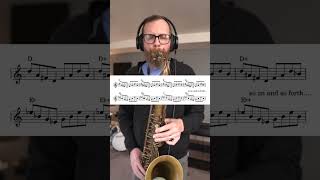 A Challenging but Beneficial Triad Exercise 😎🎷 sax jazz practicing [upl. by Katerine]