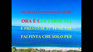 Karaoke Una lunga storia damore Gino Paoli Pianoforte by Carmelo Fazio [upl. by Nilauqcaj]