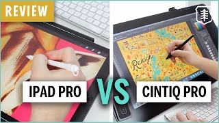 Wacom Cintiq Pro vs iPad Pro  REVIEW 2019 [upl. by Reggy]