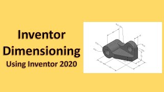 Inventor Dimensioning an Extruding [upl. by Atteiram]