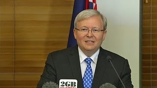 Rudd confirms challenge for Labor leadership [upl. by Arit574]