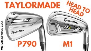 TaylorMade P790 Iron VS TaylorMade M1 Iron Head To Head [upl. by Herr]