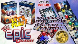 Ultra Tiny Epic Galaxies  Solo Playthrough w Satellites and Super Weapons Expansion [upl. by Hsara513]