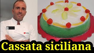 Cassata siciliana fatta in casa perfetta spiegata da un pasticciere con tanti trucchi del mestiere [upl. by Victor]