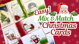 How to make Mix amp Match Christmas Cards  Stampin’ Up [upl. by Eibrad]