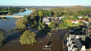 Drone footage of the River Trent at Gunthorpe [upl. by Tnilc]