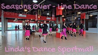 Seasons Over  Line Dance Demo by Lindas Dance Sportmall [upl. by Aisinut]