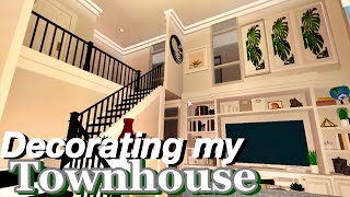 BLOXBURG  Decorating My SAN FRANCISCO TOWNHOUSE  ROBLOX [upl. by Quintessa]