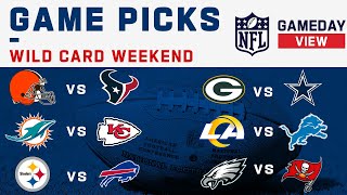 Super Wildcard Weekend NFL Game Picks [upl. by Bautram]