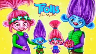 Trolls Band Together Happy Family 20 Crafts and Hacks for Dolls [upl. by Anaeg]