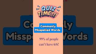 Commonly Misspelled Words in English language  shortsenglishgrammartips [upl. by Topping694]