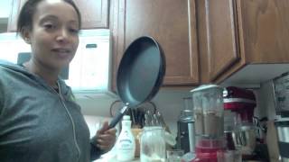 Clean Vegan Banana Chocolate Pancakes no eggs [upl. by Latnahc]