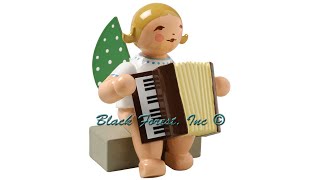 65048a Sitting Angel with Accordion from Wendt and Kuhn [upl. by Sandye983]