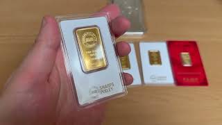 GOLD AND SILVER BARS UNBOXING [upl. by Yoc]