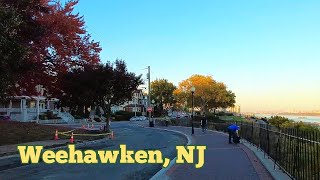 Narrated walk tour in Weehawken NJ  Hamilton Ave to Tower Plaza to Bellevue St [upl. by Pattison]