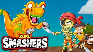 SMASHERS Pirate Pile Up  More Kids Cartoons  Zuru  Smashers World  Animated Stories [upl. by Shirberg955]