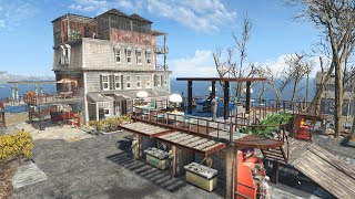 Fallout 4  CROUP MANOR  Settlement build tour  NO MODS [upl. by Auj]