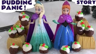 Christmas Pudding Panic Story With Frozen Princesses [upl. by Pomona]