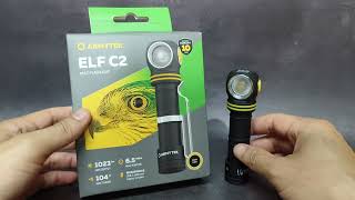 รีวิวไฟฉายคาดหัว Armytek ELF C2 Warm รุ่นใหม่ใช้ USB C ความสว่าง 1023 ลูเมน [upl. by Nonnahsed761]