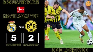 Die Nach Analyse Nach 20 Führung verliert der BVB Noch mit 52 gegen Real Madrid [upl. by Hultin]