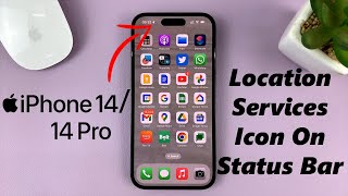 iPhone 1414 Pro How To Show Location Services Icon In Status Bar [upl. by Gatias]