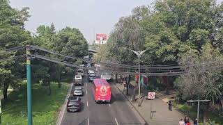 Traffic on Calzada de Tlalpan in Coyoacán of Mexico City [upl. by Ignaz]