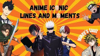 learn the alphabet with anime ✨iconic✨ lines and scenes [upl. by Annot430]