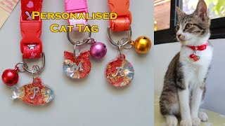 Custom Resin Charms for Cat Collar  DIY Resin Pet tags Ideas  Easy tutorial for Beginners [upl. by Idur172]