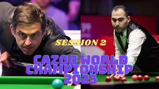 Ronnie OSullivan vs Hossein Vafaei Highlight Cazoo World Championship 2023 Session 2 Snooker [upl. by Johen]