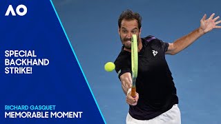 Richard Gasquet Waves His Magic Backhand Wand  Australian Open 2024 [upl. by Abercromby]