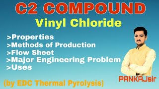 Vinyl Chloride By EDC thermal pyrolysis Diploma 5th sem PRampPT Unit5 C2 Compounds [upl. by Balsam]