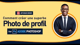 Comment créer une superbe photo de profil sur adobe photoshop  Tutoriel Photoshop Facile [upl. by Suissac]