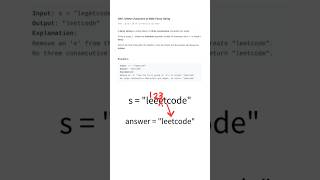 LeetCode 1957  Delete Characters to Make Fancy String [upl. by Ebbie]