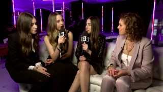 Georgia LA with Haim  Backstage at The BRITs 2014 [upl. by Enutrof]