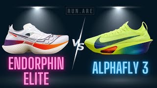 Nike Alphafly 3 vs Saucony Endorphin Elite The Ultimate Battle  Shoe Comparison Review [upl. by Curren]