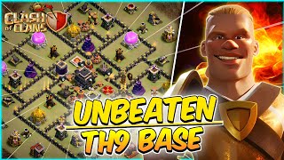 New th9 baseUnbeatable base Clash of clans [upl. by Ahsiloc]