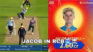 2025 IPL AUCTION  Jacob Bethell Batting video RCB New Player  Jacob Bethell RCB [upl. by Schmitz764]