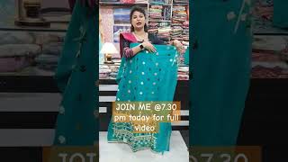 Beautiful Chanderi Silk Suit with Fulkari Embroidery beautiful chanderi silk suit youtubeshorts [upl. by Womack758]