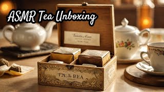 ASMR Unboxing Video  VINTAGE Inspired Ahmad Tea of London EARL GREY TEA with Bergamot scent [upl. by Arinay]