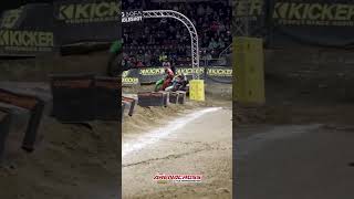 Gared Steinke Stankdog and Cade Clason Take Out Arenacross [upl. by Burgener973]