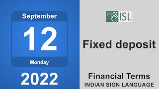 Fixed deposit Financial Terms September 12th [upl. by Netsoj177]