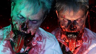 EXPLODED JAW ZOMBIE  FX Makeup Tutorial [upl. by Ecineg376]