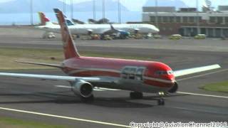 Heavy landings amp take offs A330200  B767300ER Madeira [upl. by Jefferson]